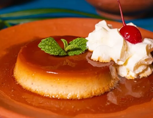 Flan at Danzante Mexican Restaurant Bangkok