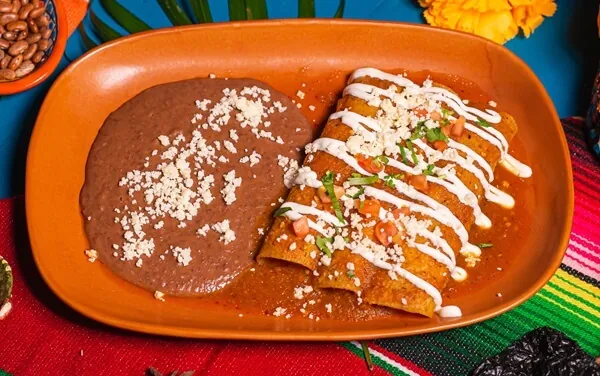 Enchiladas at Danzante Mexican Restaurant Bangkok