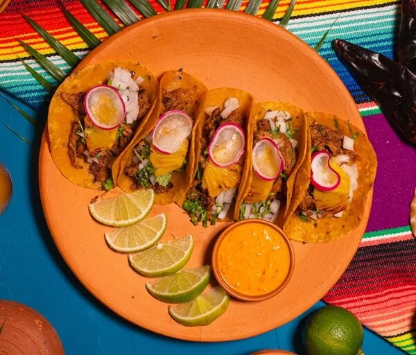 Taco al Pastor at Danzante Mexican Restaurant Bangkok