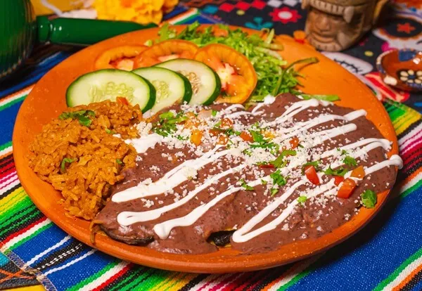 Enfrijolada at Danzante Mexican Restaurant Bangkok
